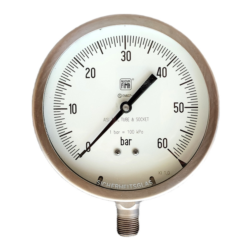 گیج فشار نووا فیما مدل 60bar-16cm