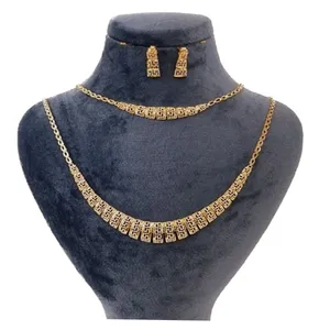نیم ست طلا 18 عیار زنانه گالری یارطلا مدل تراش  ملانیا کد SR157-G