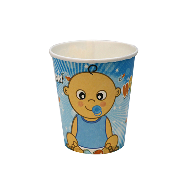 لیوان یکبار مصرف مدل بیبی پسر بسته 12 عددی