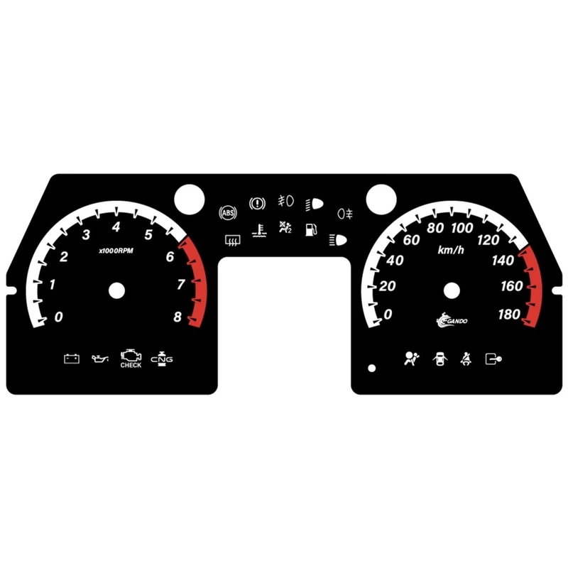 صفحه کیلومتر خودرو گاندو کد 10 مناسب برای پراید 131