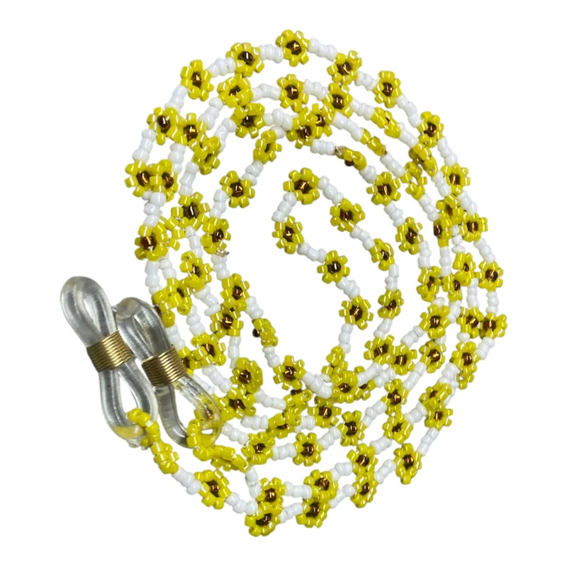 بند عینک دست ساز مدل گل کد 1196