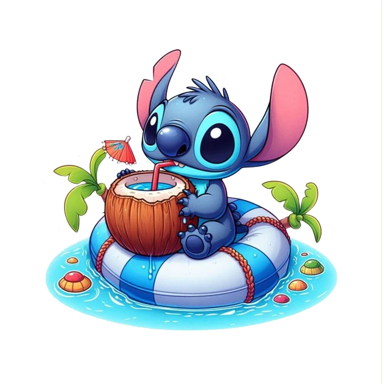 استیکر پارچه و لباس پاد آفرین مدل کارتون استیچ کد DKST37