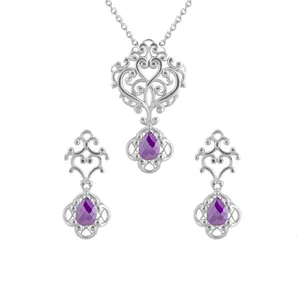 نیم ست نقره زنانه درسان گالری مدل تینا کد DS602