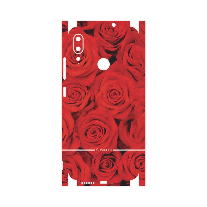 برچسب پوششی ماهوت مدل Red-Flower-FullSkin مناسب برای گوشی موبایل موتورولا Moto E6 Plus