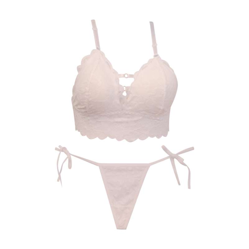 ست شورت و نیم تنه زنانه مدل گیپوری کد 2022 رنگ سفید