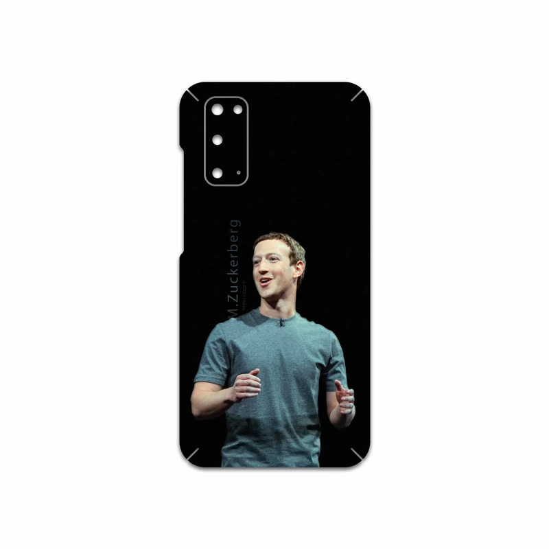 برچسب پوششی ماهوت مدل Mark Zuckerberg مناسب برای گوشی موبایل سامسونگ Galaxy S20