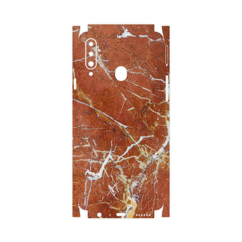 برچسب پوششی ماهوت مدل Red Marble-FullSkin مناسب برای گوشی موبایل سامسونگ Galaxy A20s