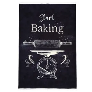 فرش ماشینی 700 شانه محتشم زمینه مشکی حاشیه مشکی مدل 101421 