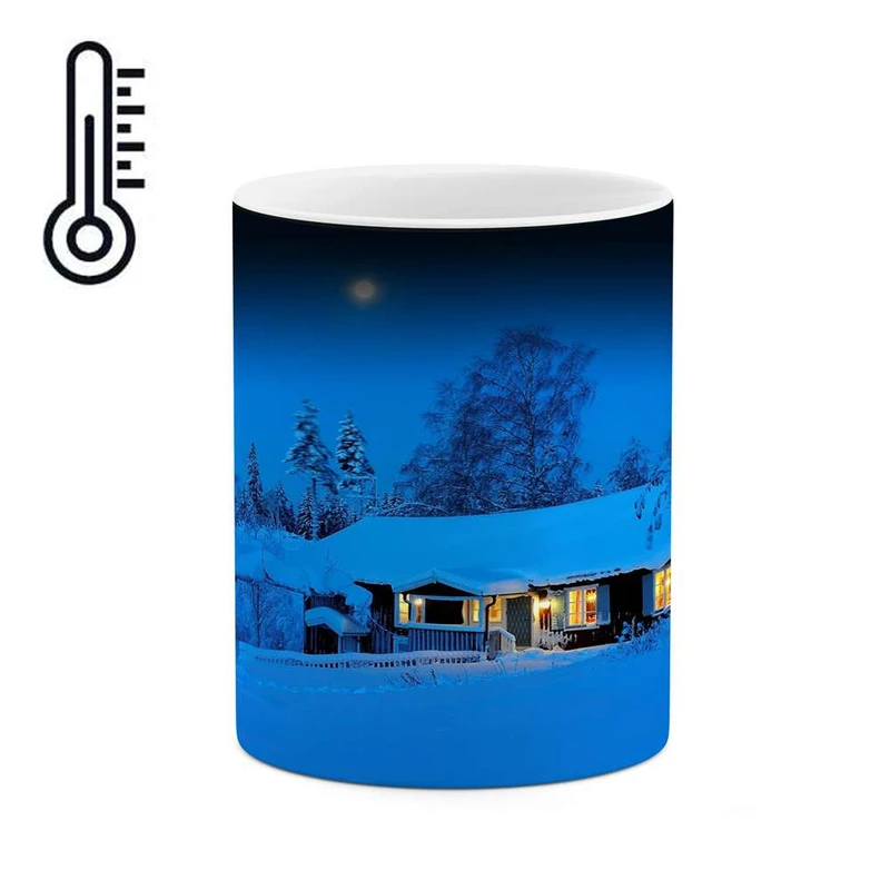 ماگ حرارتی کاکتی مدل منظره برفی کد mgh14974