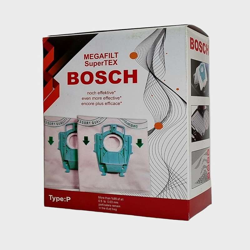 پاکت جاروبرقی مدل MEGAFILT مناسب برای جاروبرقی بوش ارگوماکس و زیمنس بسته 5 عددی