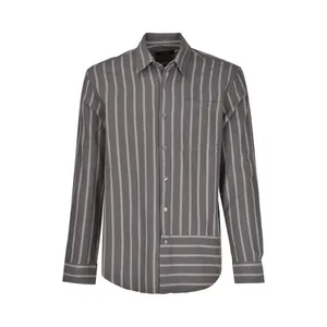 پیراهن آستین بلند مردانه بادی اسپینر مدل 4642 کد 1 رنگ طوسی