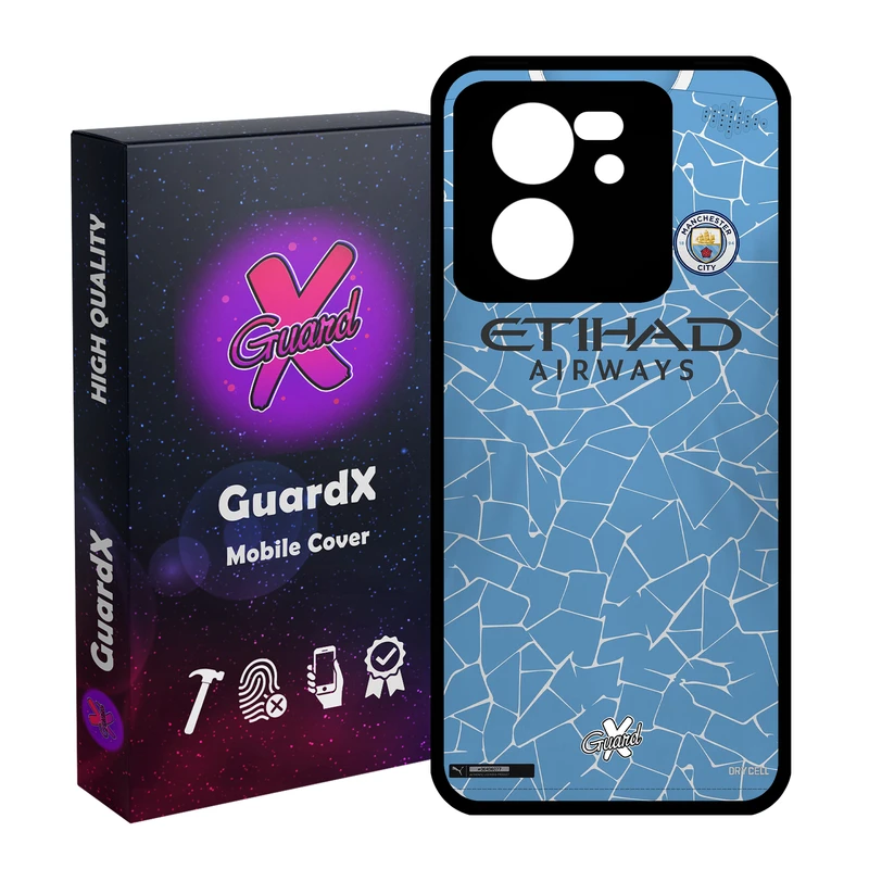 کاور گارد ایکس طرح Manchester City مدل Glass10249 مناسب برای گوشی موبایل شیائومی 13T/13T Pro/Redmi K60 Ultra