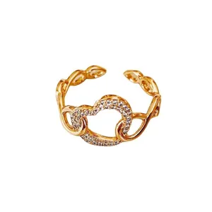 انگشتر زنانه ژوپینگ مدل قلب نگینی