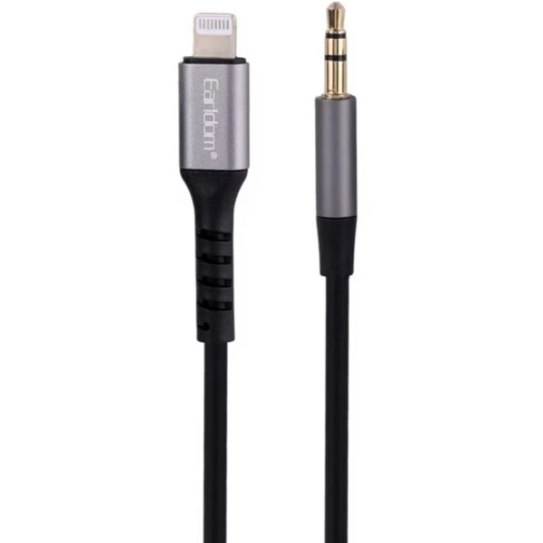 کابل تبدیل لایتنینگ به AUX ارلدام مدل AUX73 طول 1 متر