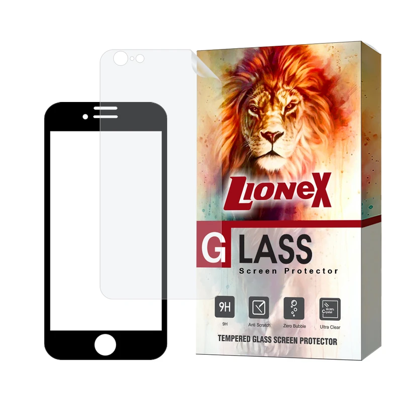 محافظ صفحه نمایش سرامیکی شفاف لایونکس مدل CERAMICNANOLI مناسب برای گوشی موبایل اپل iPhone 6s Plus / 6 Plus به همراه محافظ پشت گوشی