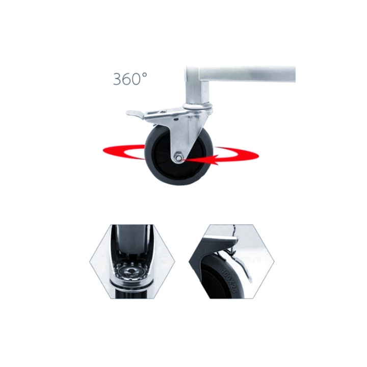 ترولی پذیرایی مدل stainless کد SF302 ترولی پذیرایی مدل stainless کد SF302