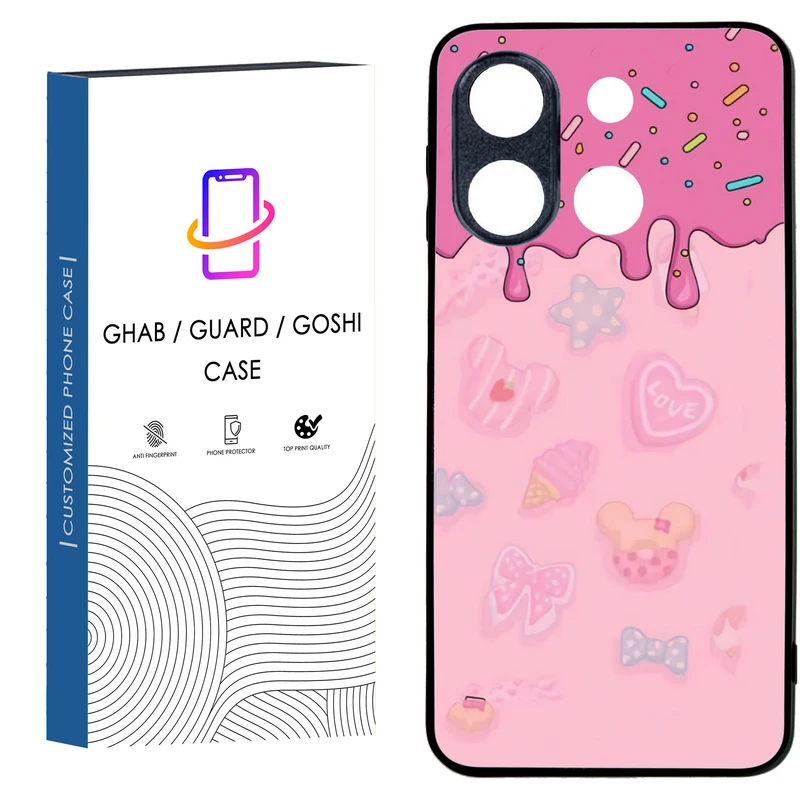 کاور قاب گارد گوشی طرح دخترانه کد 51 - tpu مناسب برای گوشی موبایل وکال V۰ / V۰ Plus