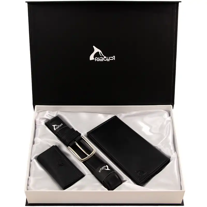 ست هدیه مردانه چرم بارز مدل DS18.nw