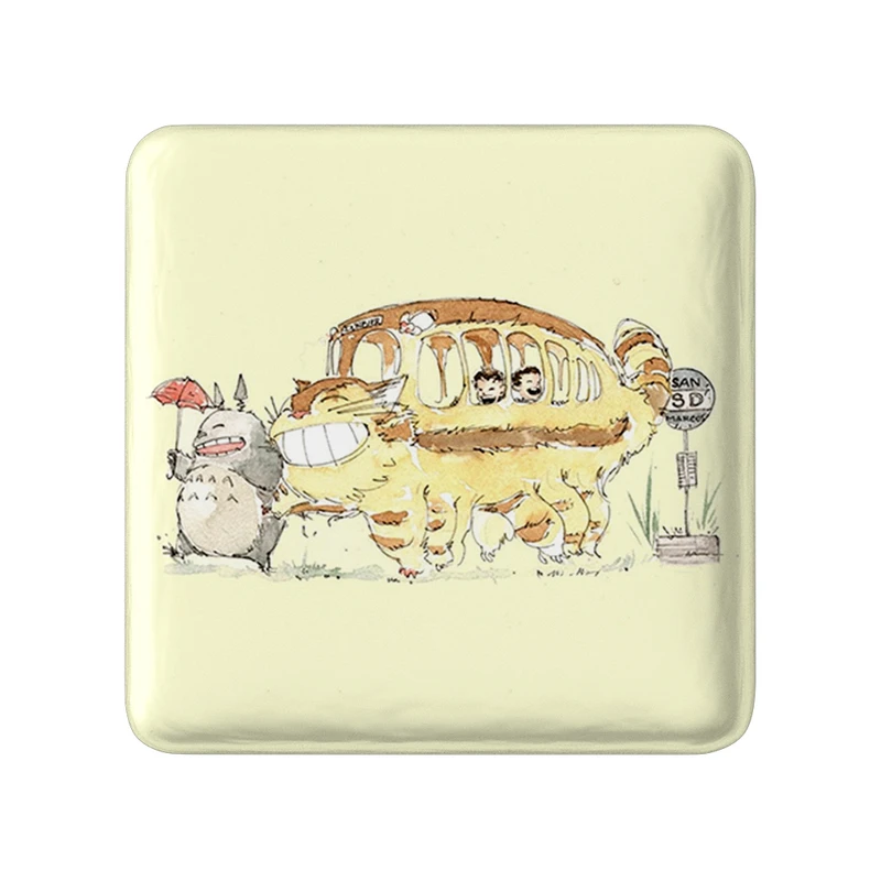 مگنت خندالو طرح انیمه همسایه من توتورو My Neighbor Totoro مدل مربعی کد 30252