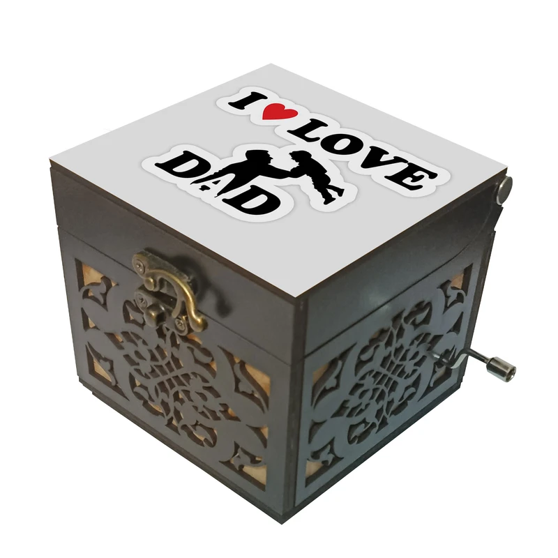 جعبه موزیکال مدل هندلی طرح پدر دوست دارم کد 1171
