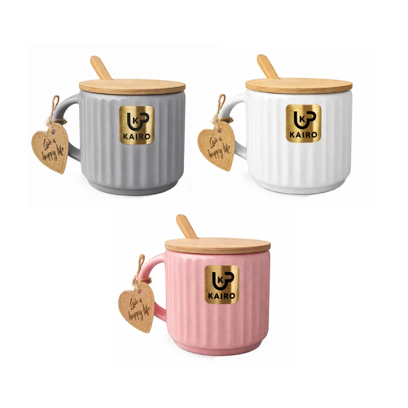 ماگ مدل السا کد ۰۱ به همراه در و قاشق مجوعه ۳ عددی