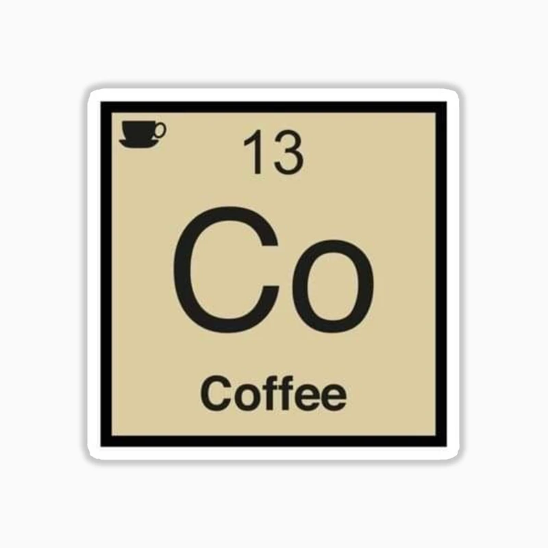 استیکر لپ تاپ و موبایل بووم طرح قهوه کد 110