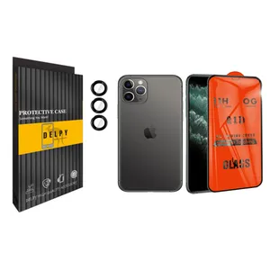محافظ لنز دوربین دلپی مدل Gorilla مناسب برای گوشی موبایل اپل Iphone 12 Pro به همراه محافظ صفحه نمایش