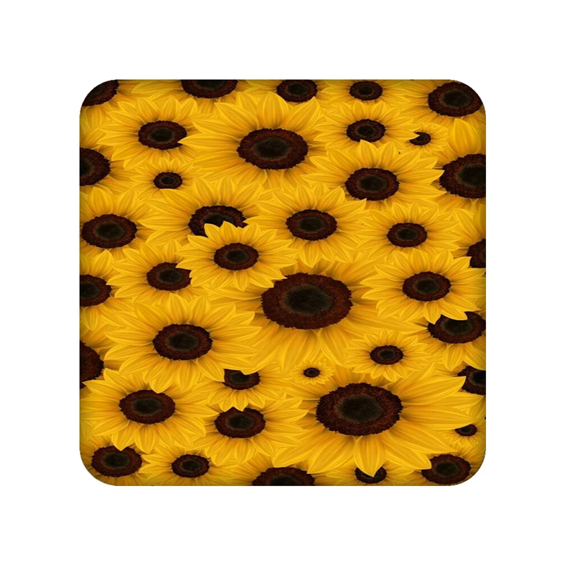 زیر لیوانی طرح گل آفتاب گردان کد 848