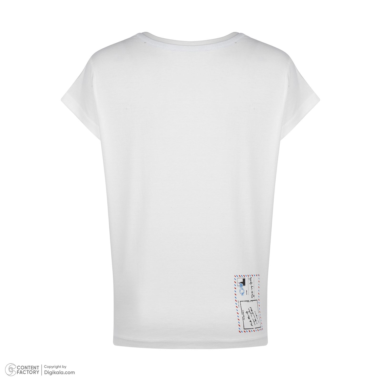تی شرت آستین کوتاه زنانه نیزل مدل 0661-001 رنگ سفید -  - 5