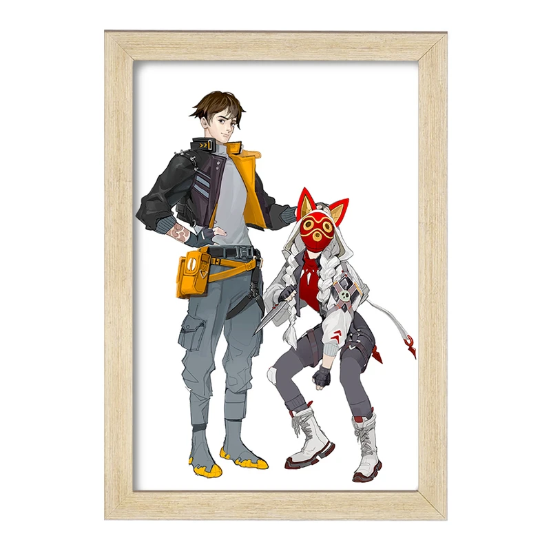 تابلو خندالو مدل سان و آشیتاکا انیمه پرنسس مونونوکه کد 34090