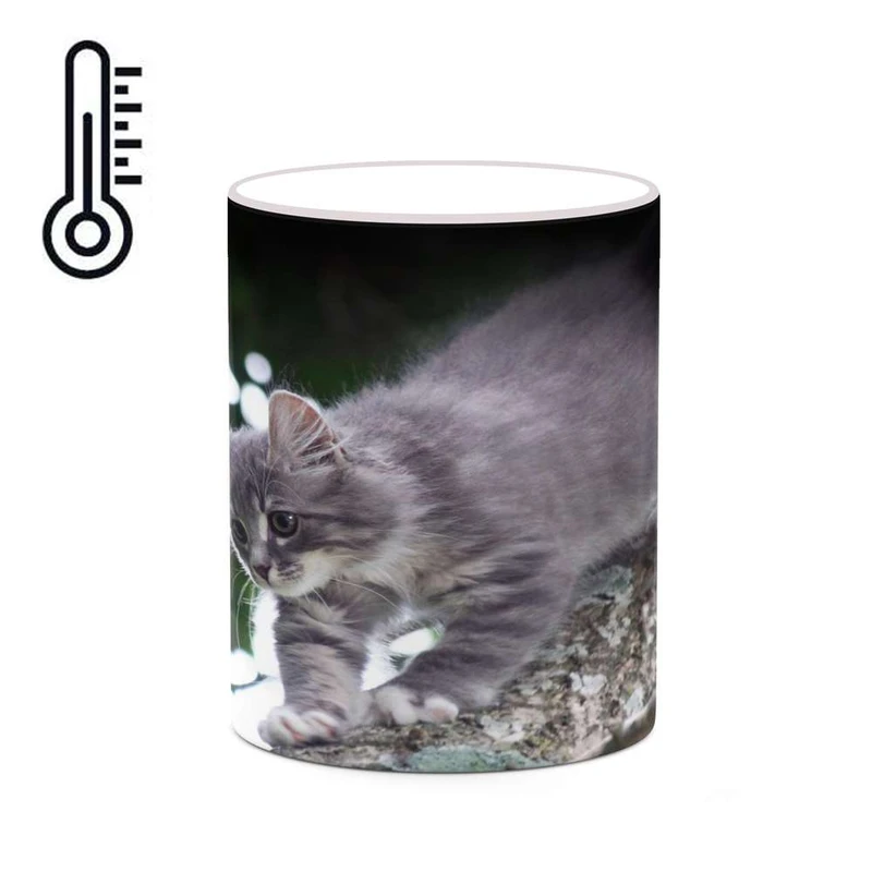 ماگ حرارتی کاکتی مدل گربه سان کد mgh19258