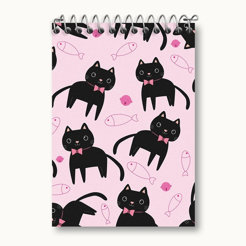 دفتر یادداشت 50 برگ خندالو مدل گربه (Cat) کد N980
