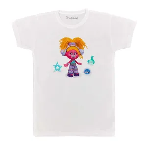 تی شرت بچگانه پرمانه طرح ترول ها کد pmt.4309