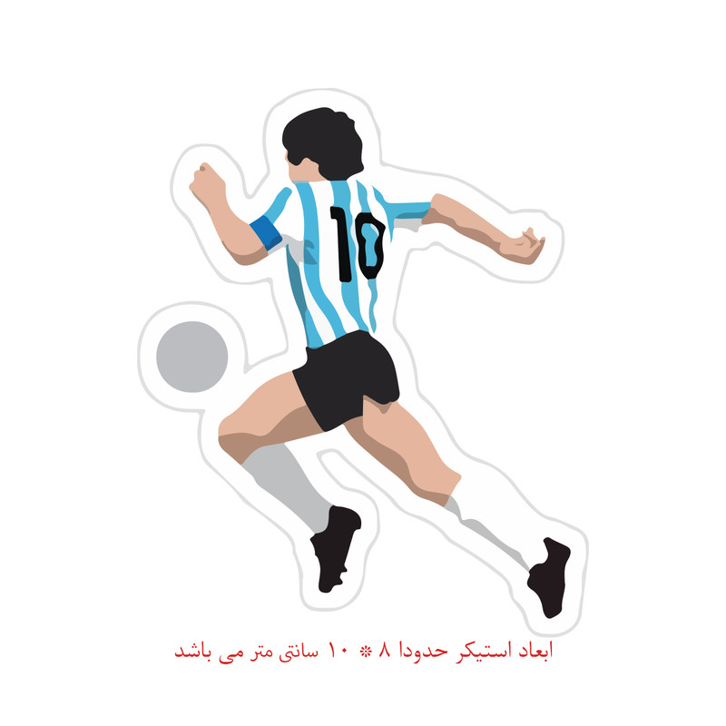 برچسب لپ تاپ طرح فوتبال کد 424