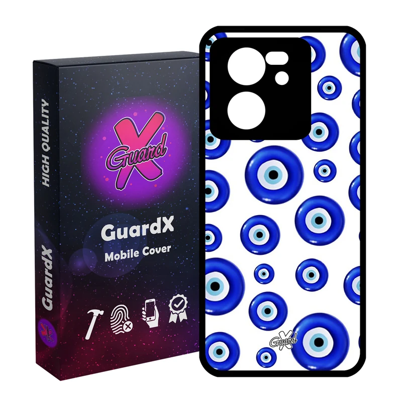 کاور گارد ایکس طرح چشم نظر مدل Glass10432 مناسب برای گوشی موبایل شیائومی 13T/13T Pro/Redmi K60 Ultra