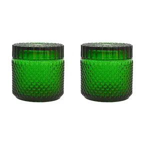  قندان طرح نیلوفر  مدل زنبوری کد GL02 مجموعه 2 عددی 