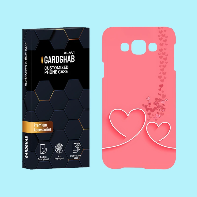 کاور گارد قاب علوی مدل عاشقانه مناسب برای گوشی موبایل سامسونگ Galaxy E7 2015