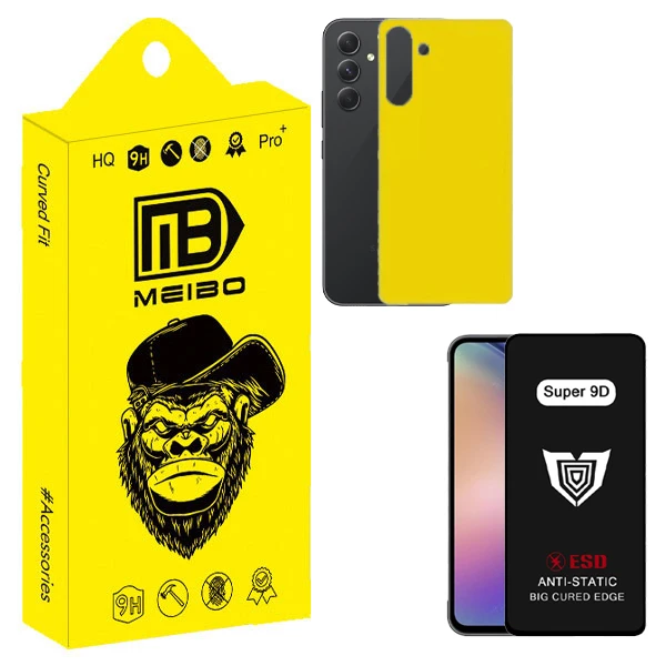 محافظ صفحه نمایش میبو مدل Super 9D Guard مناسب برای گوشی موبایل سامسونگ galaxy a54 به همراه محافظ پشت گوشی