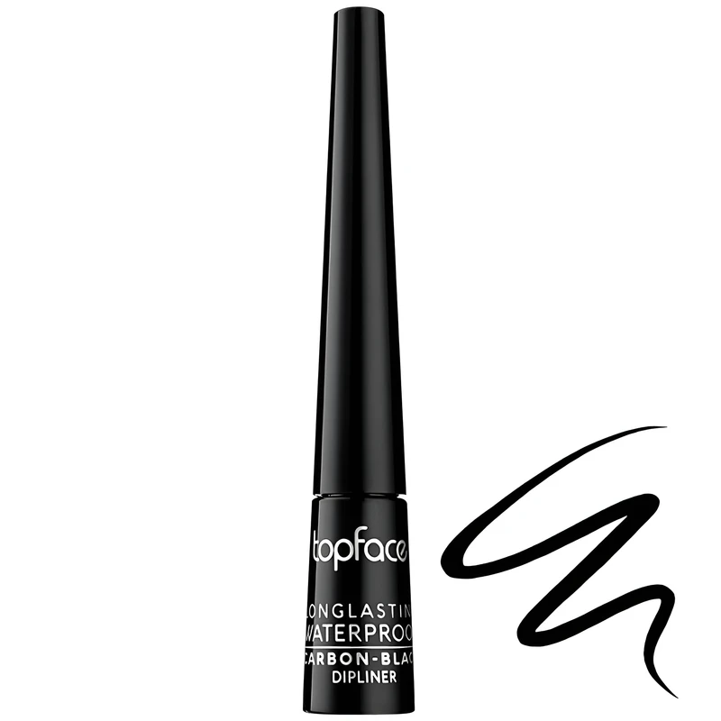 خط چشم تاپ فیس مدل CARBON BLACK WATERPROOF شماره 1
