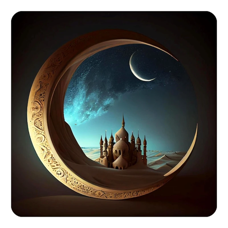 مگنت کاکتی طرح ماه و ستاره مدل mp50621