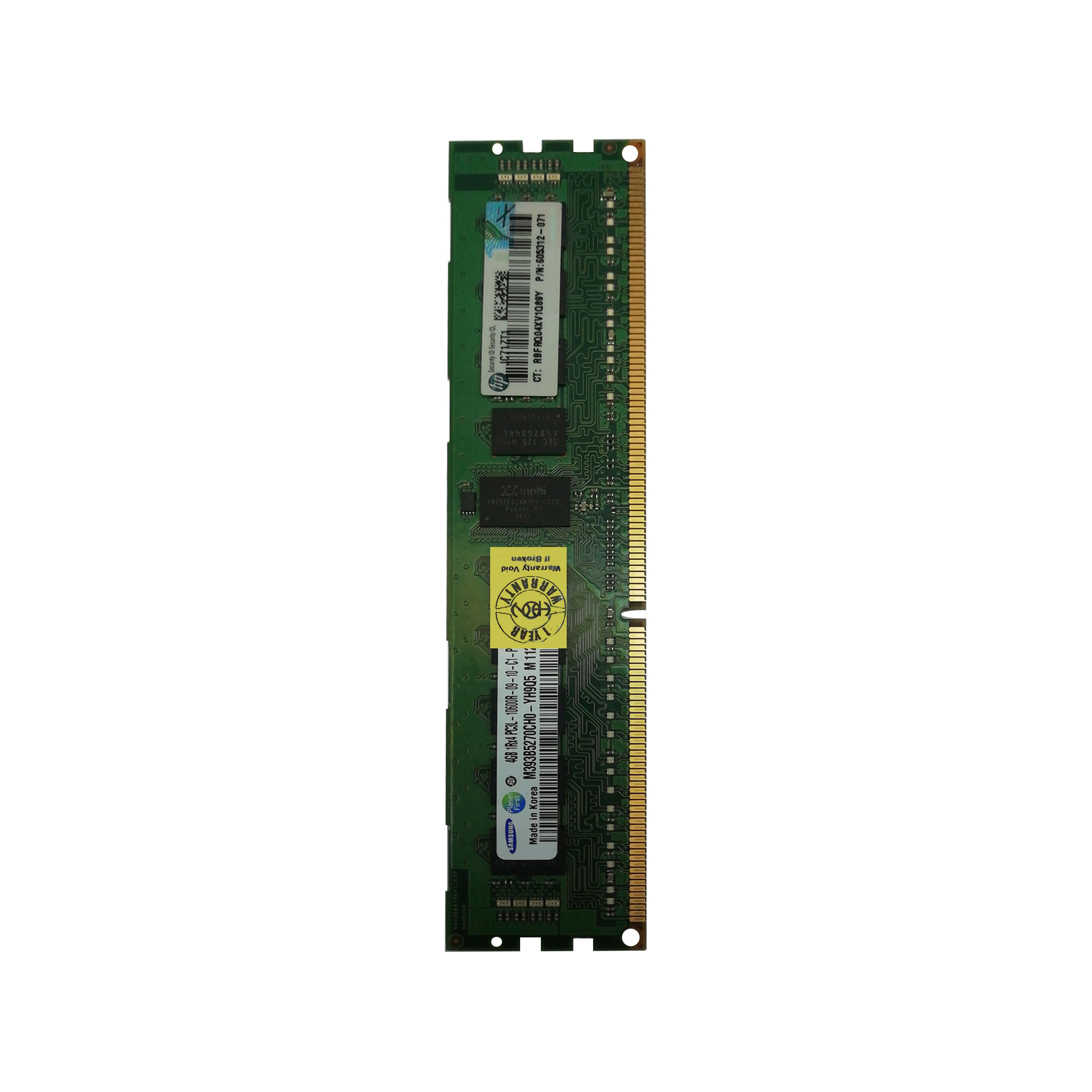رم سرور DDR3 تک کاناله 1333 مگاهرتز PCL3 اچ پی مدل 071-605312 ظرفیت 4 گیگابایت