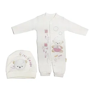 ست سرهمی و کلاه نوزادی مدل BN430