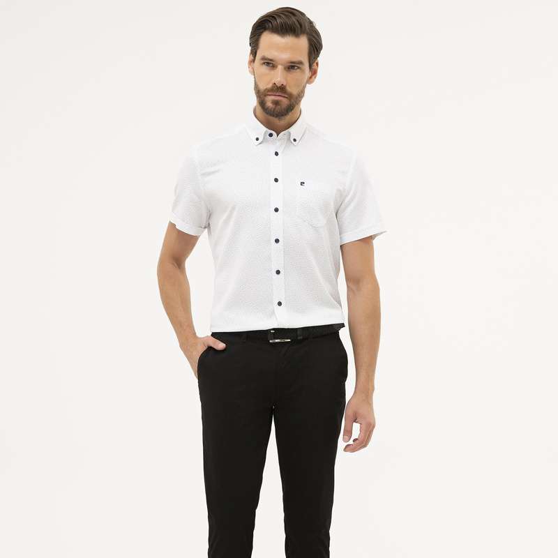 پیراهن آستین کوتاه مردانه پیر کاردین مدل 50227428