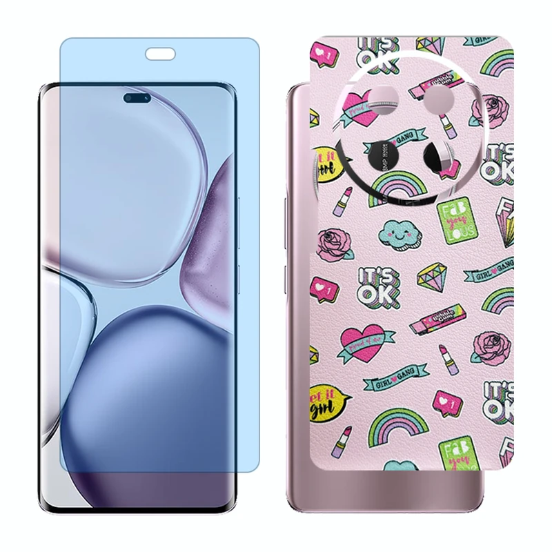 محافظ صفحه نمایش آنتی بلو گلس مدل Together مناسب برای گوشی موبایل آنر X9c به همراه برچسب پوششی