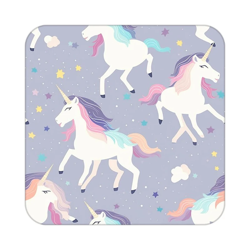 زیر لیوانی کاکتی طرح اسب تک شاخ و یونیکورن مدل mp31901