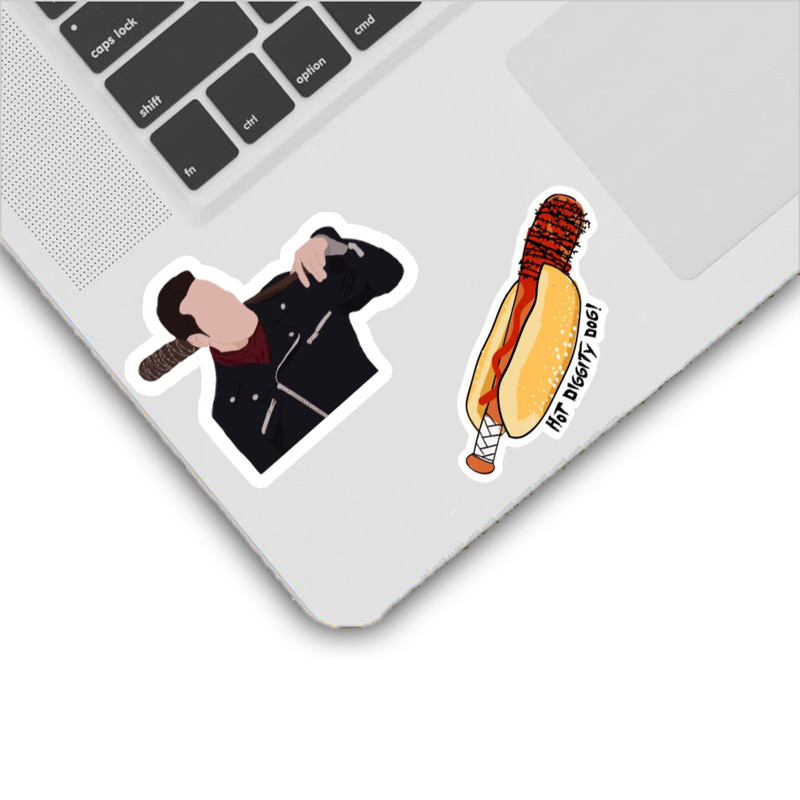 استیکر لپ تاپ و موبایل بووم طرح نیگان  کد MM3 مجموعه 4 عددی