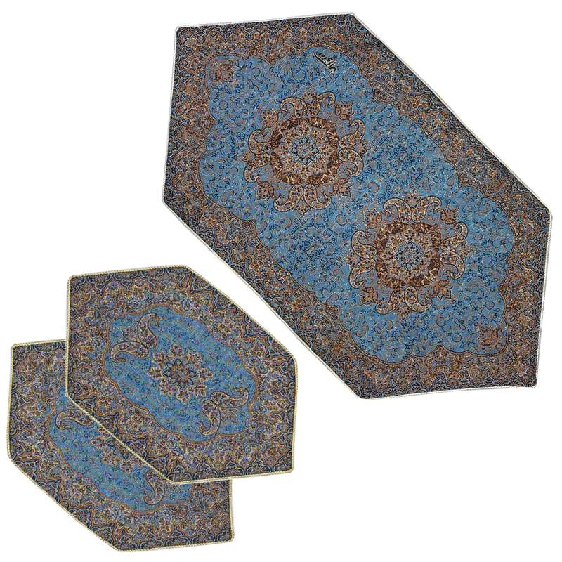 ست 3 تکه رومیزی ترمه مدل نسترن کد DB3-3