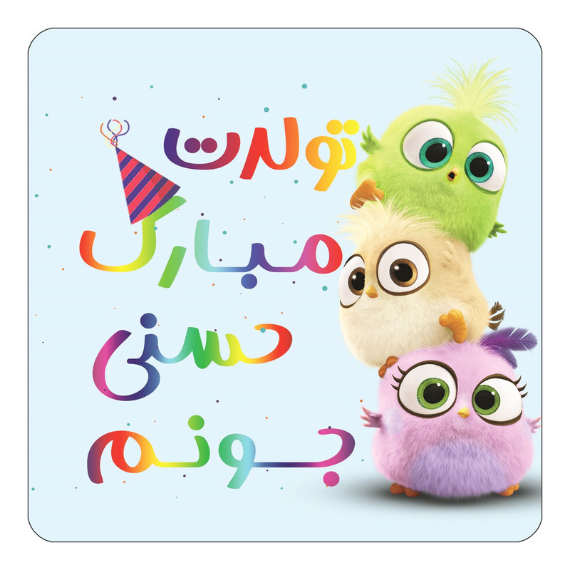 مگنت کاکتی طرح تولد حسنی مدل پرندگان خشمگین Angry Birds کد mg57698