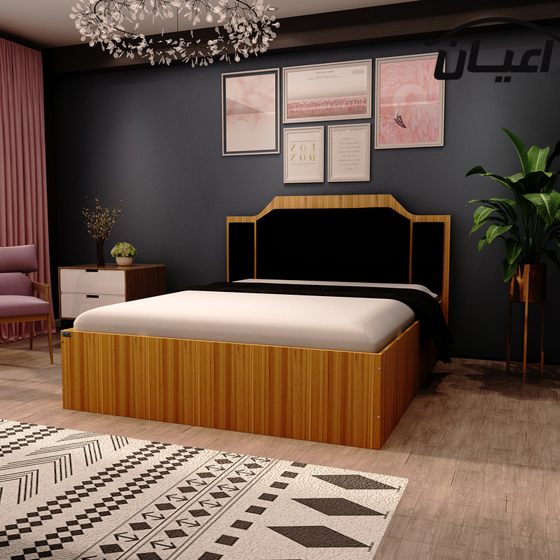 تخت خواب دونفره اعیان مدل FH412 سایز 160x200 سانتی متر