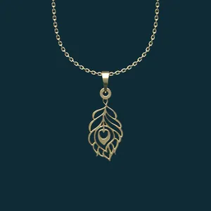 گردنبند طلا 18 عیار زنانه مدوپد مدل هندسی کد BB2-1-1110